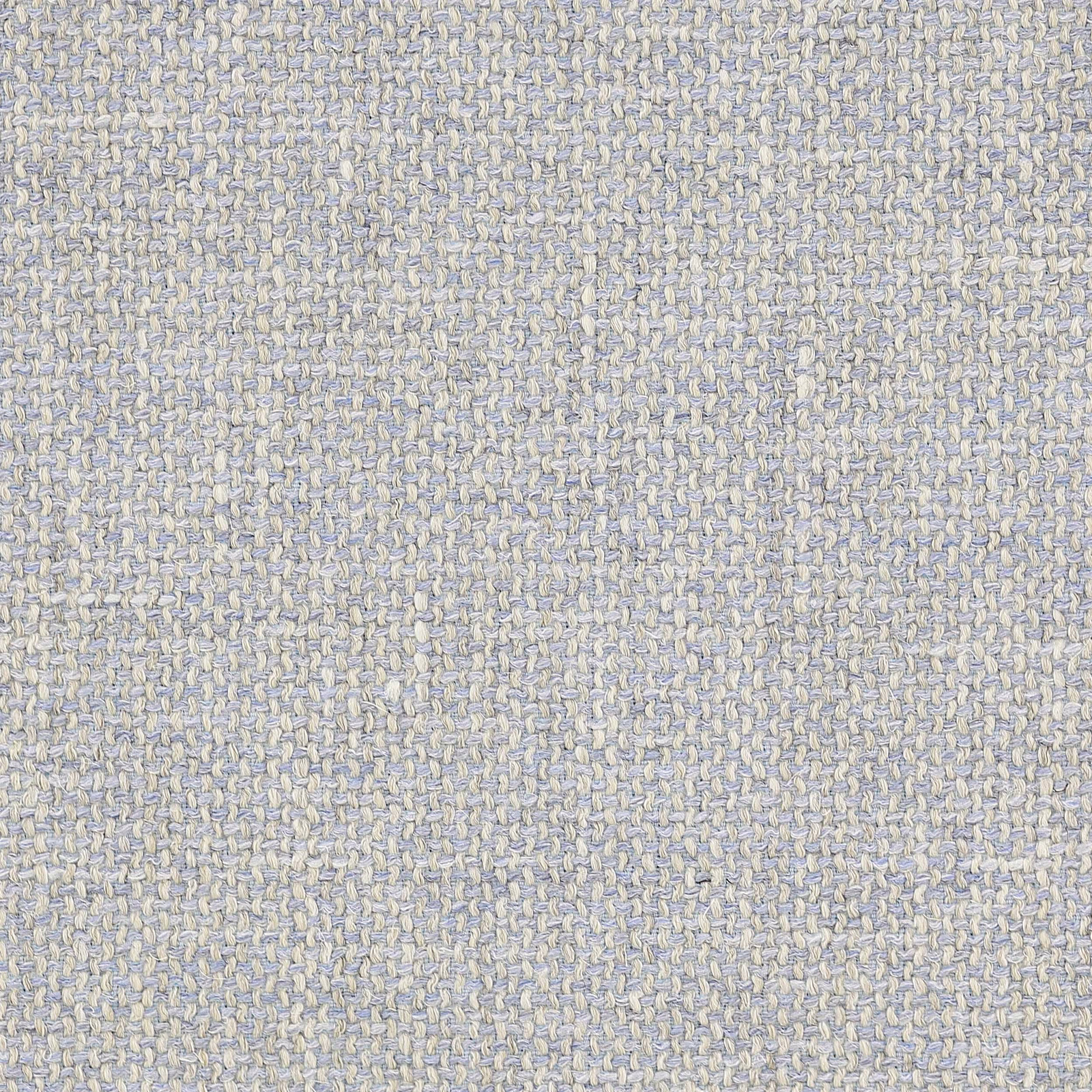 Close-up of a soft powder blue woven fabric with flecked texture