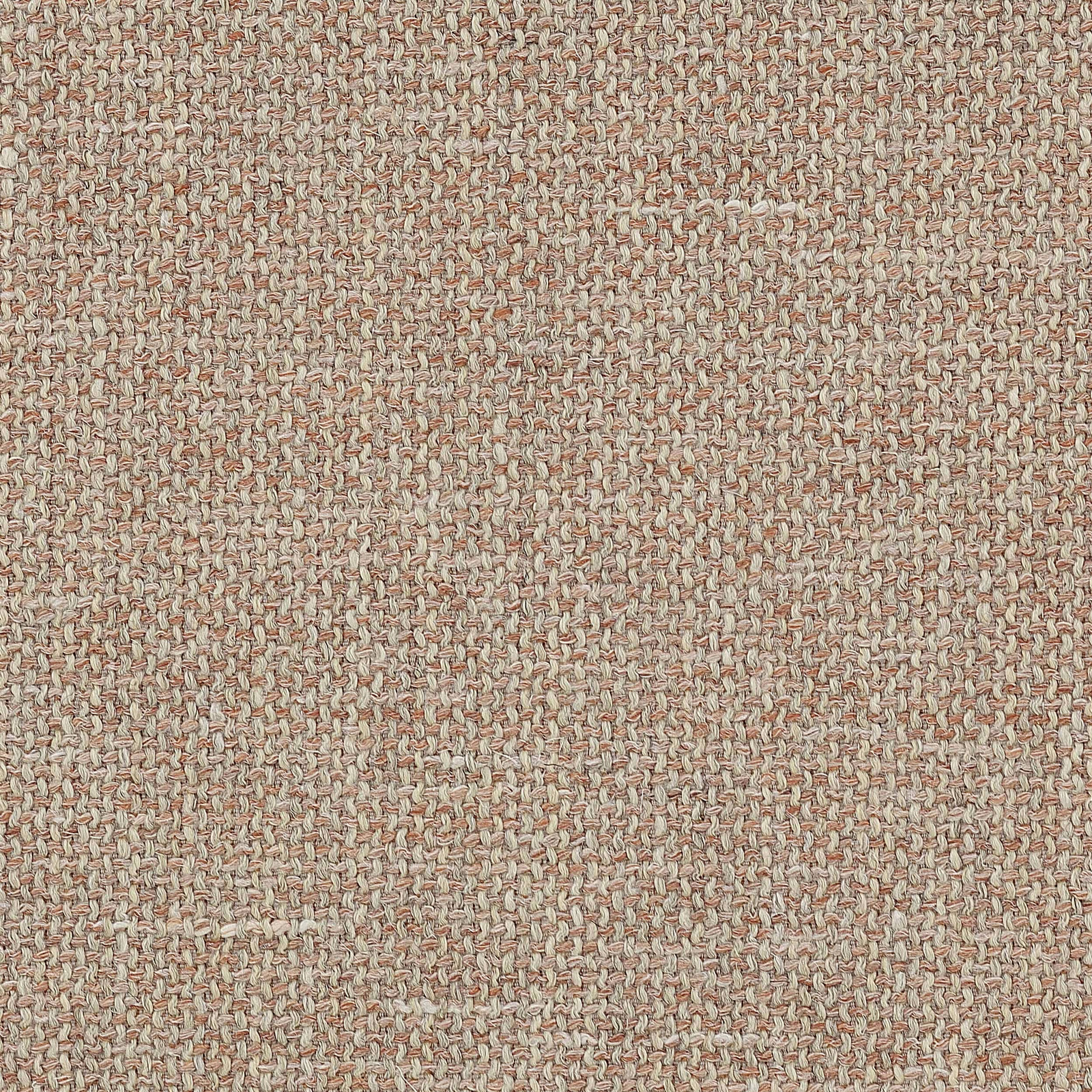 Textured terracotta-beige woven fabric swatch with a slubby plain weave