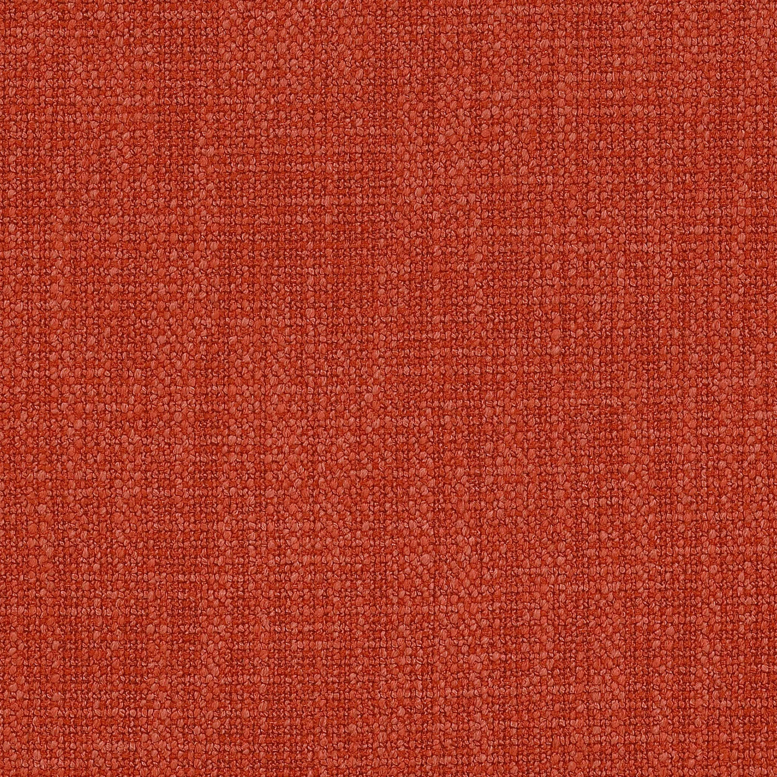 Textured berry-orange woven fabric swatch with a dense nubby surface