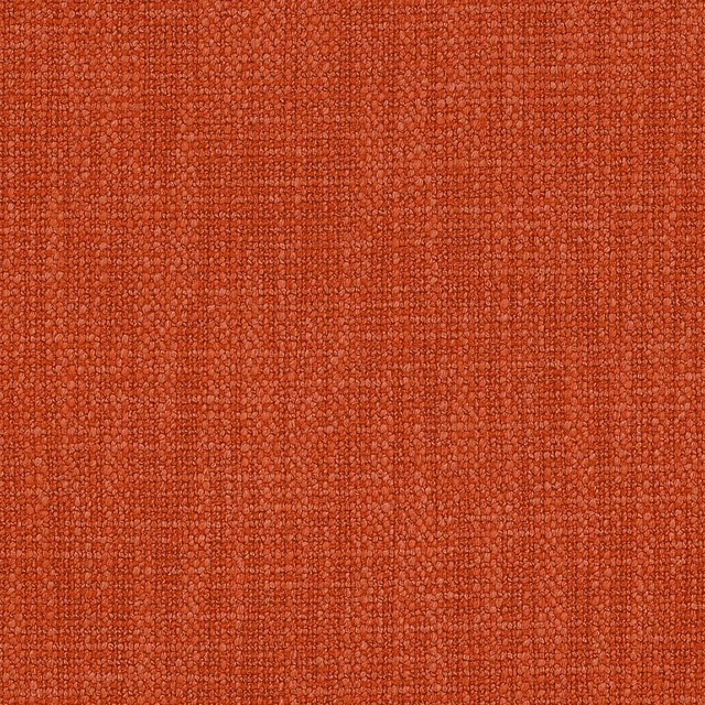 Textured berry-orange woven fabric swatch with a dense nubby surface