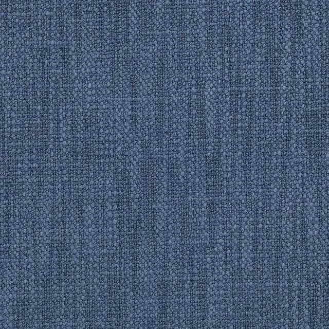 Close-up of a softly textured navy blue woven fabric with a fine nubby surface