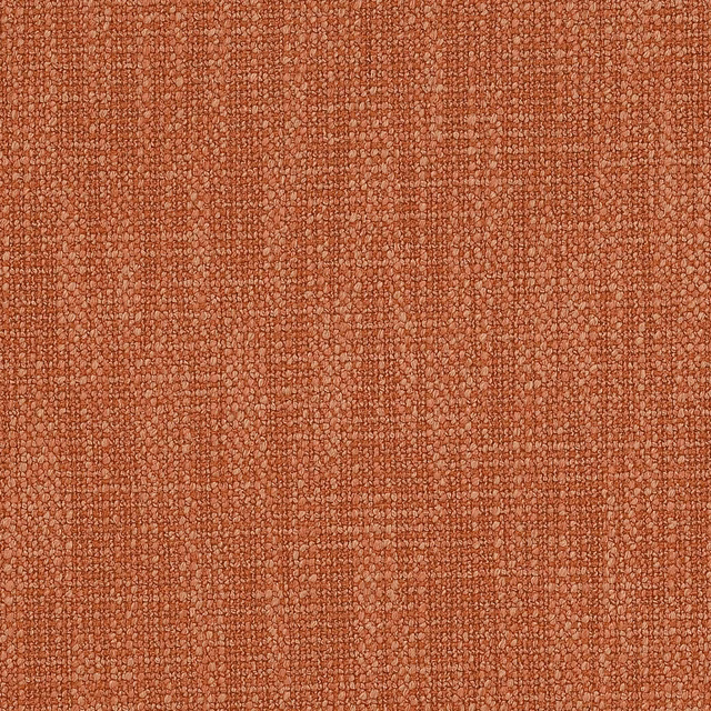Textured burnt orange woven fabric with a small pebbled surface