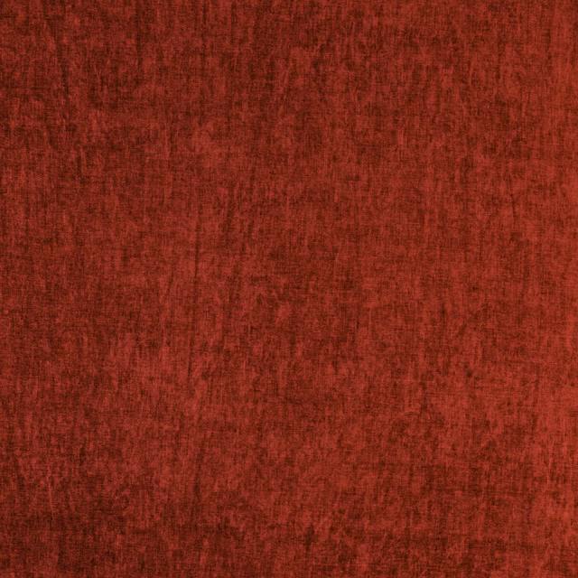 Deep russet red textured fabric swatch with a soft mottled weave