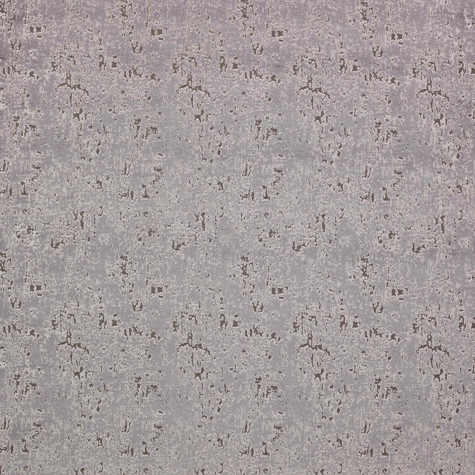 Close-up of a silver-grey abstract woven fabric with mottled weathered texture