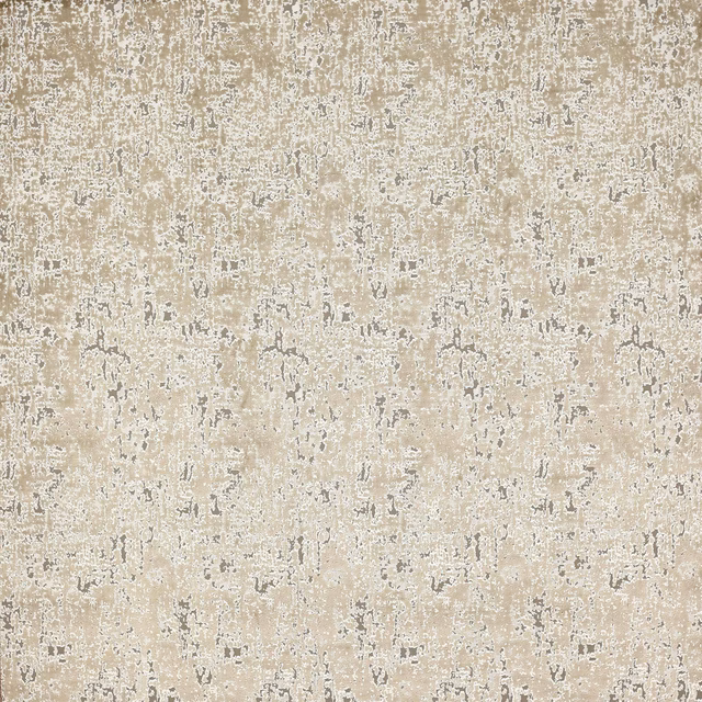 Pale taupe textured fabric with mottled ivory and stone speckling