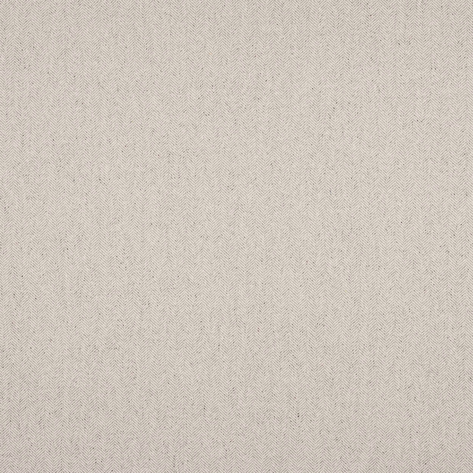 Pale grey herringbone fabric swatch with fine woven texture