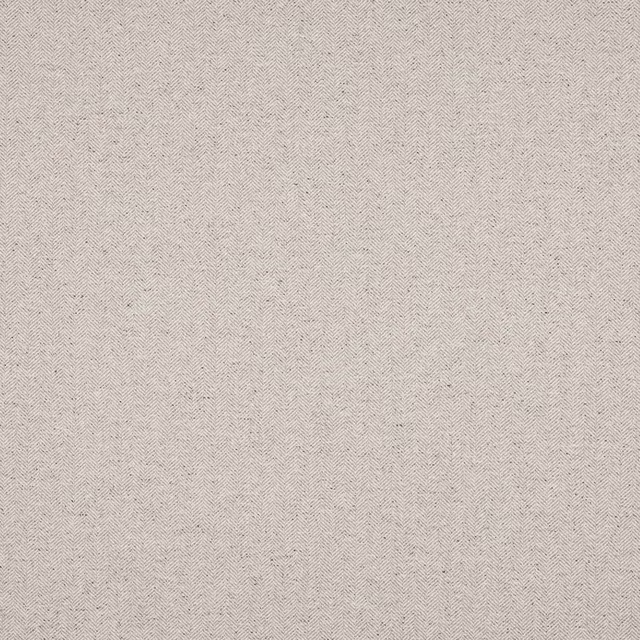 Close-up of Fraser Silver woven fabric in pale silver grey herringbone