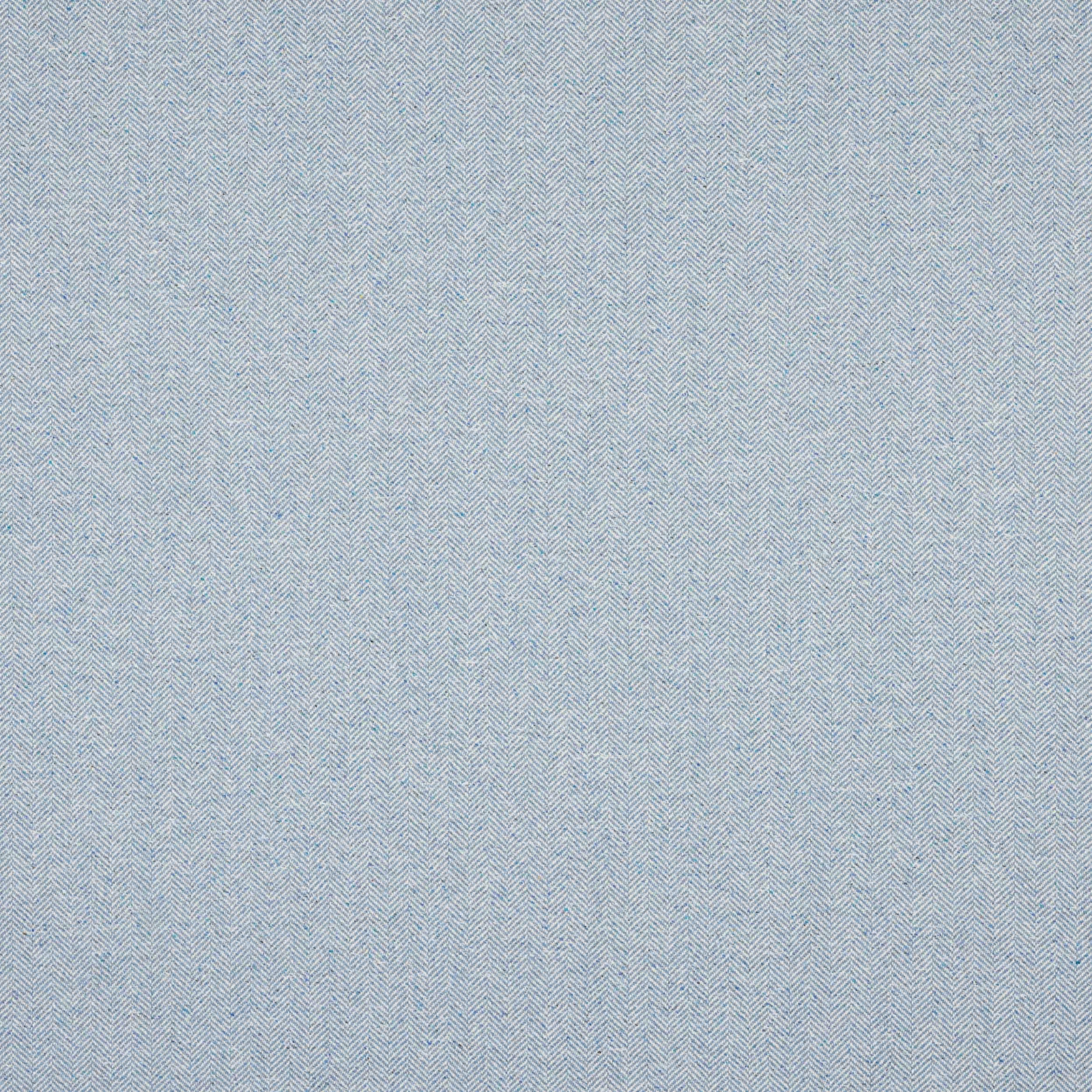 Pale sky blue woven fabric with fine herringbone texture