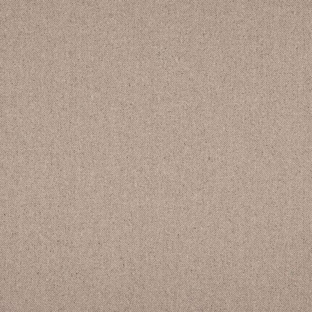 Soft stone-beige herringbone weave fabric with fine tonal texture