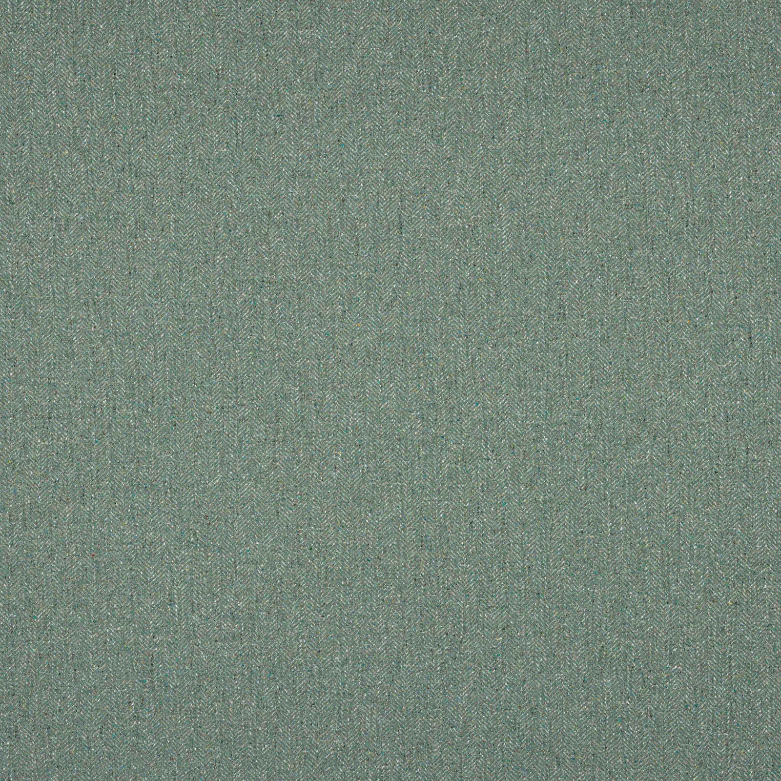 Muted teal herringbone fabric with fine woven texture