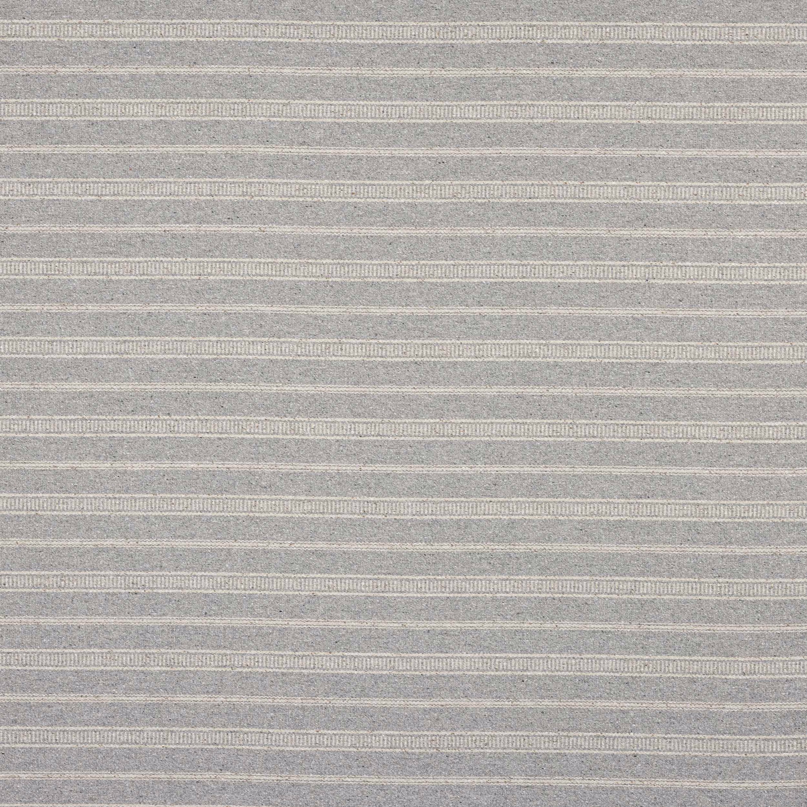 Soft grey finely striped fabric with narrow horizontal woven lines