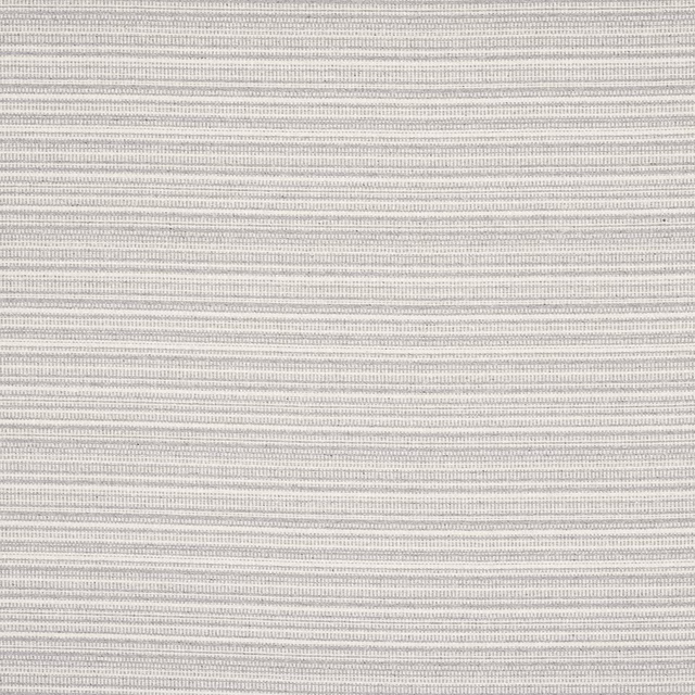 Pale grey striped woven fabric with fine horizontal ribbing