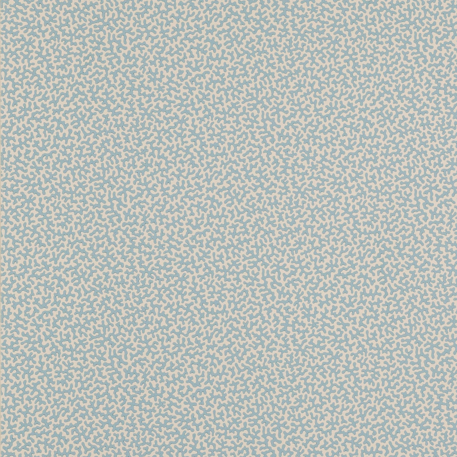 Muted blue branching micro-pattern across a pale grey-blue wallpaper ground