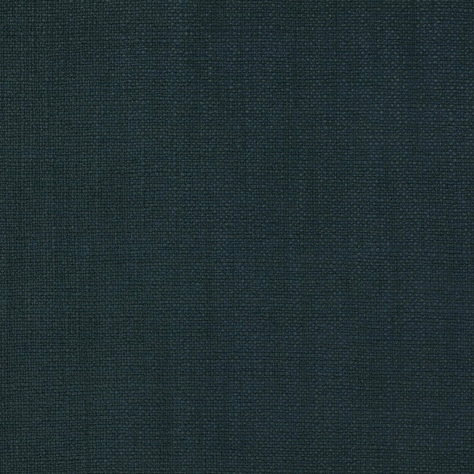 Dark muted green linen plain weave fabric with a fine textured surface