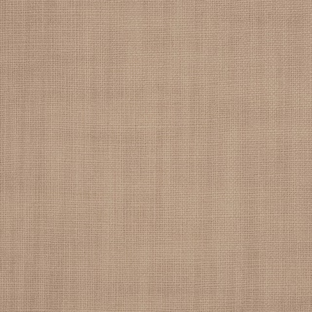 Close-up of a soft opal beige plain linen weave with fine texture