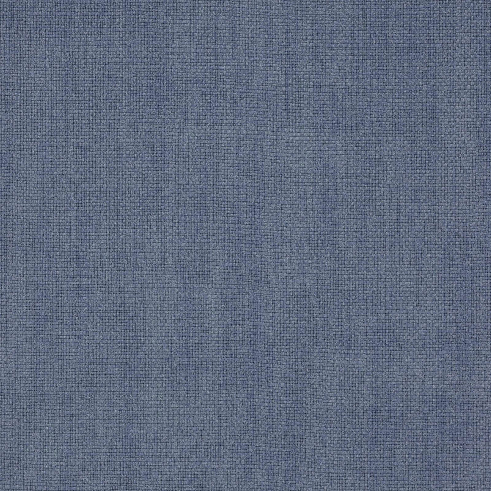 Muted sky blue plain-woven linen fabric with fine textured surface