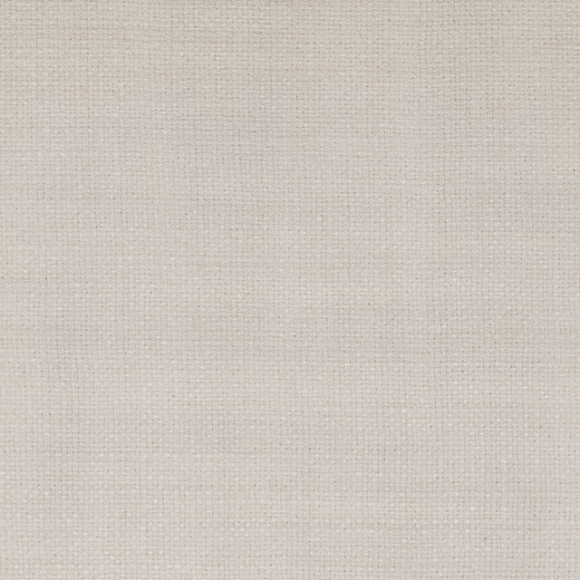 Soft warm white linen-blend fabric with fine plain weave and subtle texture