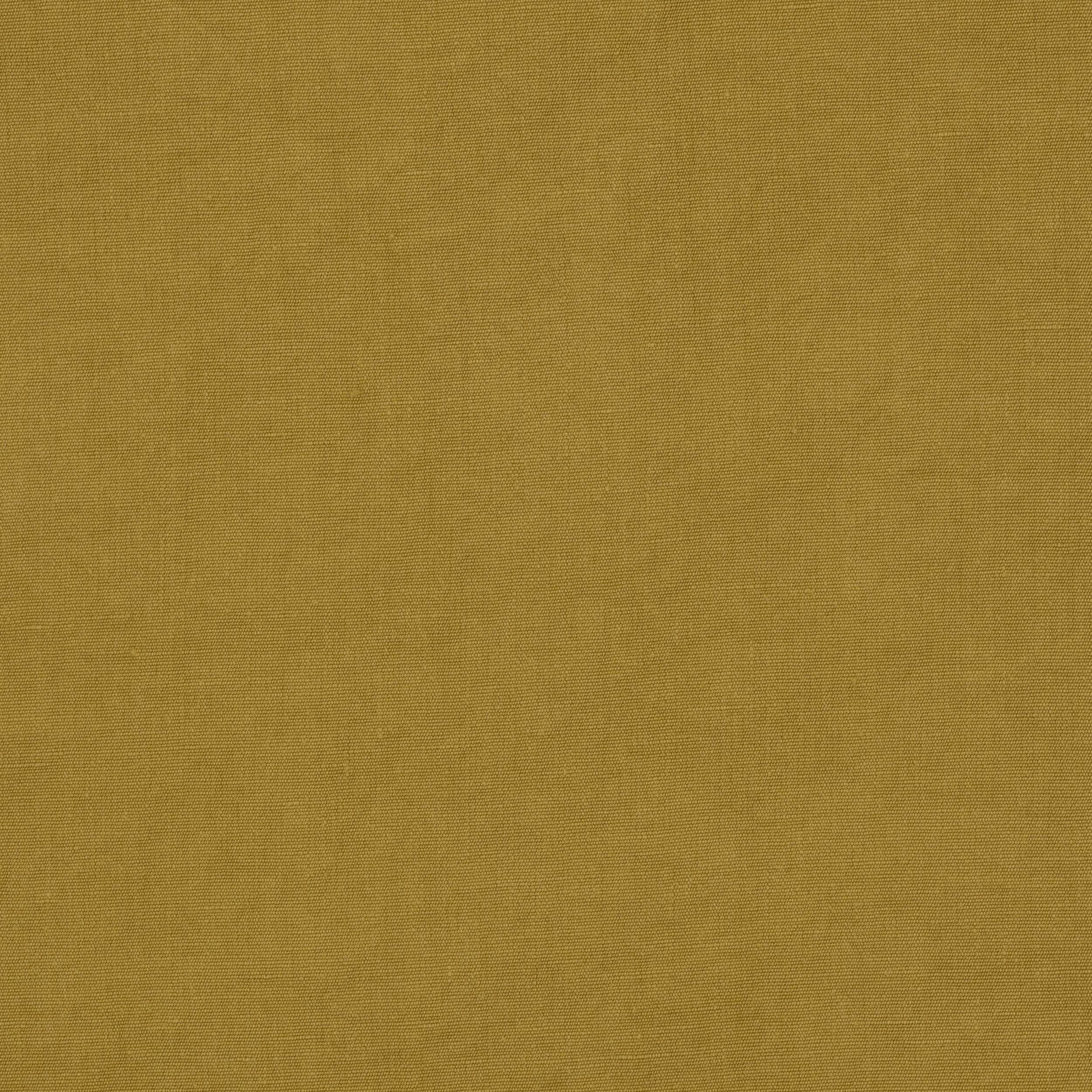 Muted saffron-gold linen swatch with a fine, even plain weave