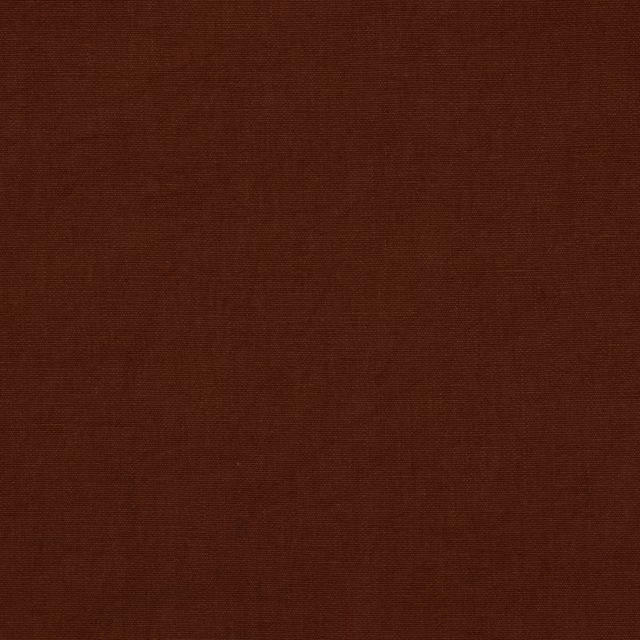 Deep warm brown linen swatch with fine plain weave texture