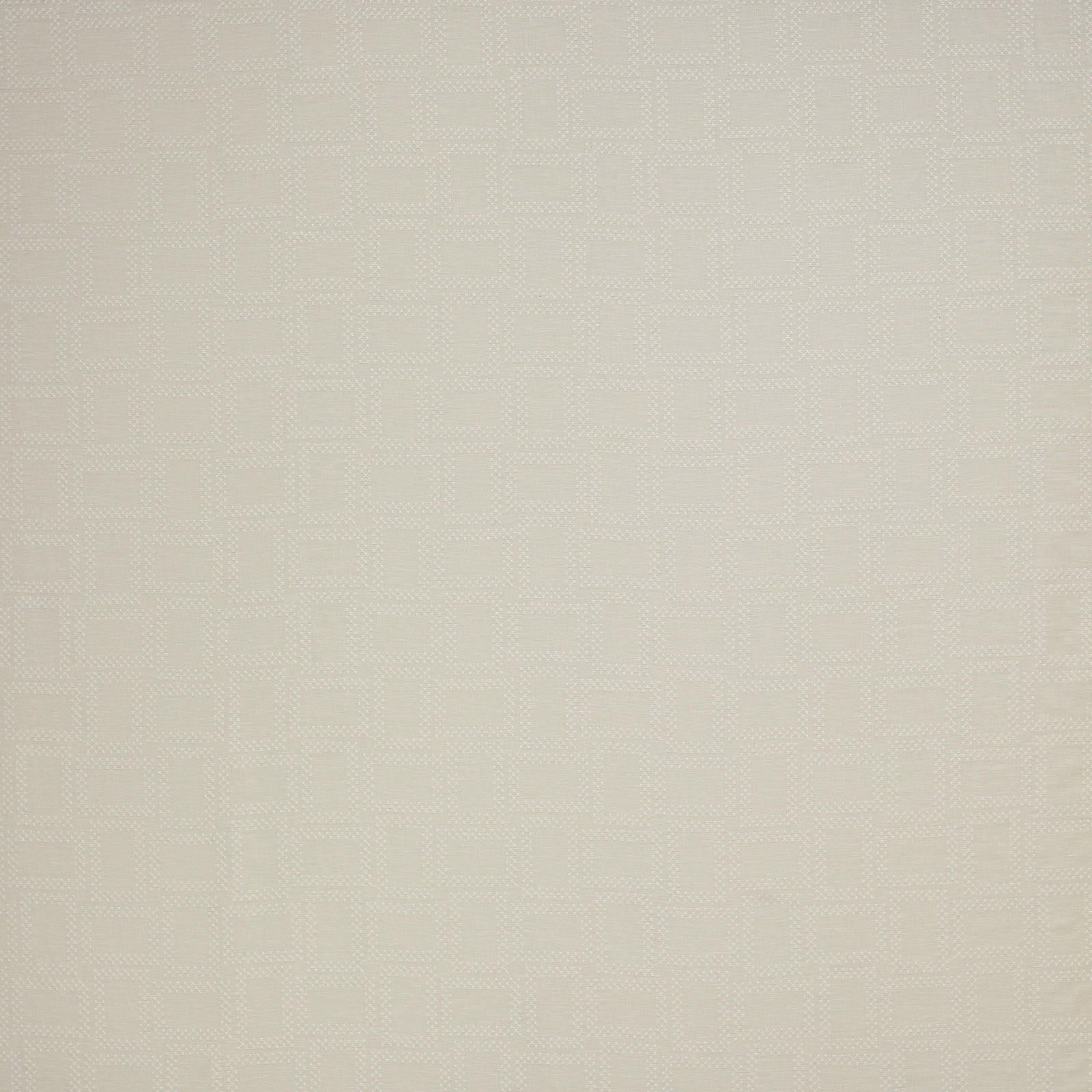 Pale bone cream woven fabric with a subtle square grid texture