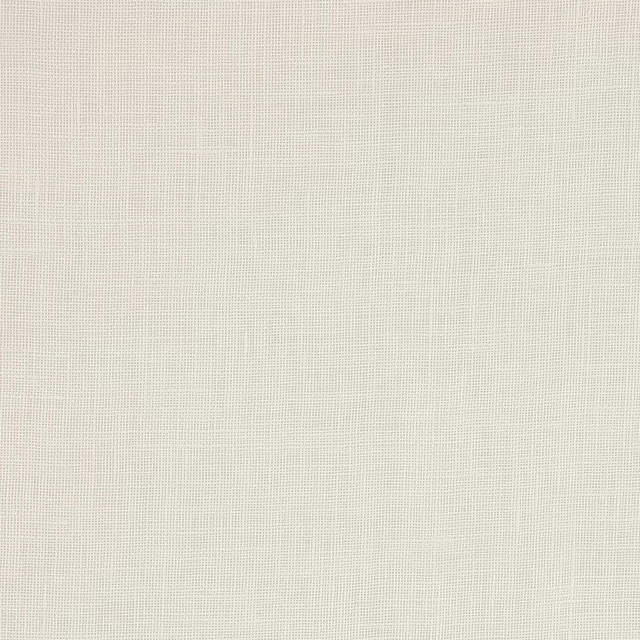 Soft ivory-white linen fabric swatch with fine regular weave