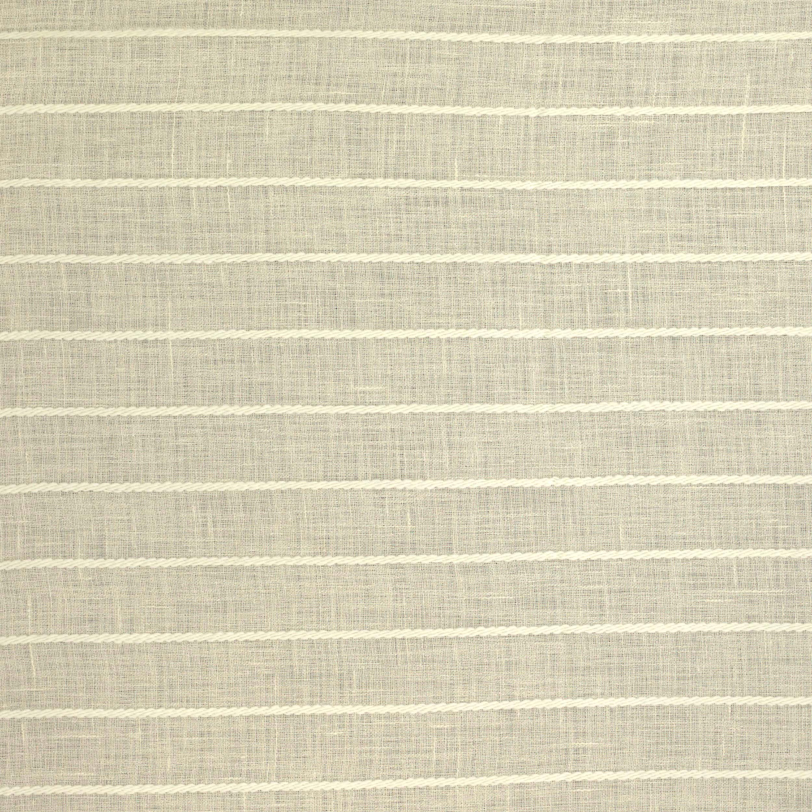 Pale bone cream striped woven fabric with subtle slub texture