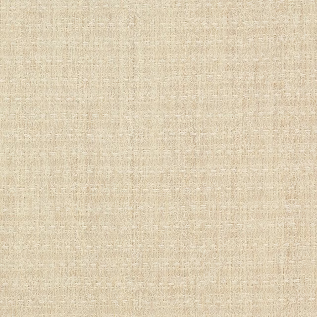 Pale warm cream woven fabric swatch with subtle nubby texture