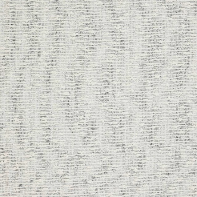 Pale bone textured weave with subtle horizontal ripples and soft slubbed linen look