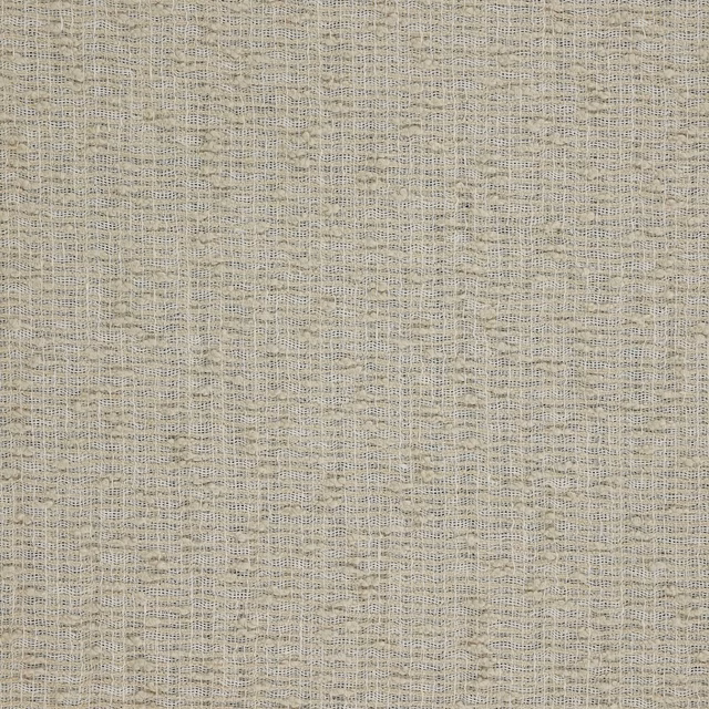 Warm beige open-weave fabric swatch with subtle slubbed texture