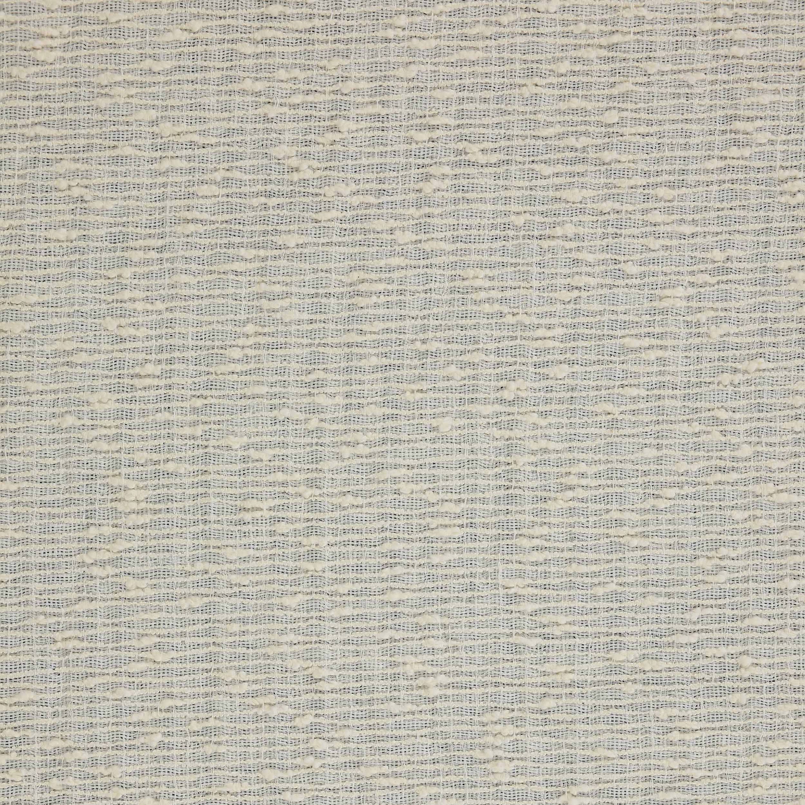 Soft ivory cream woven fabric with fine slub texture and subtle horizontal stripes