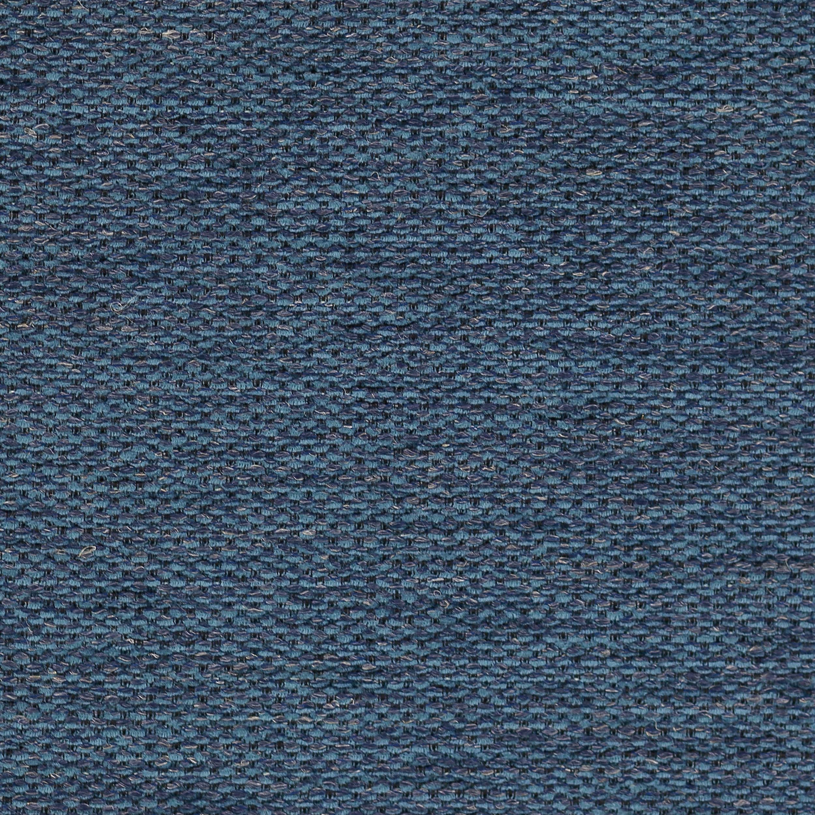 Close-up of a deep navy textured plain weave fabric with мелange flecks