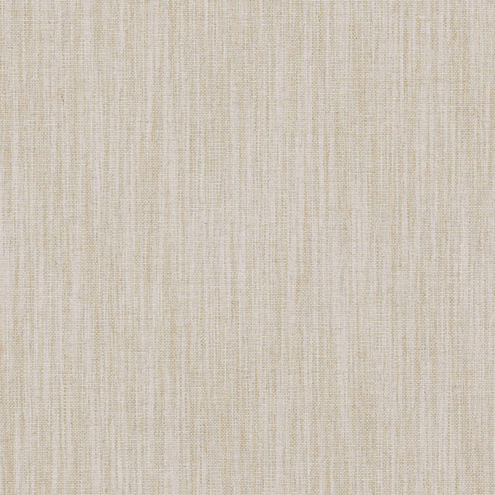 Close-up of a warm beige woven fabric with fine vertical slub texture
