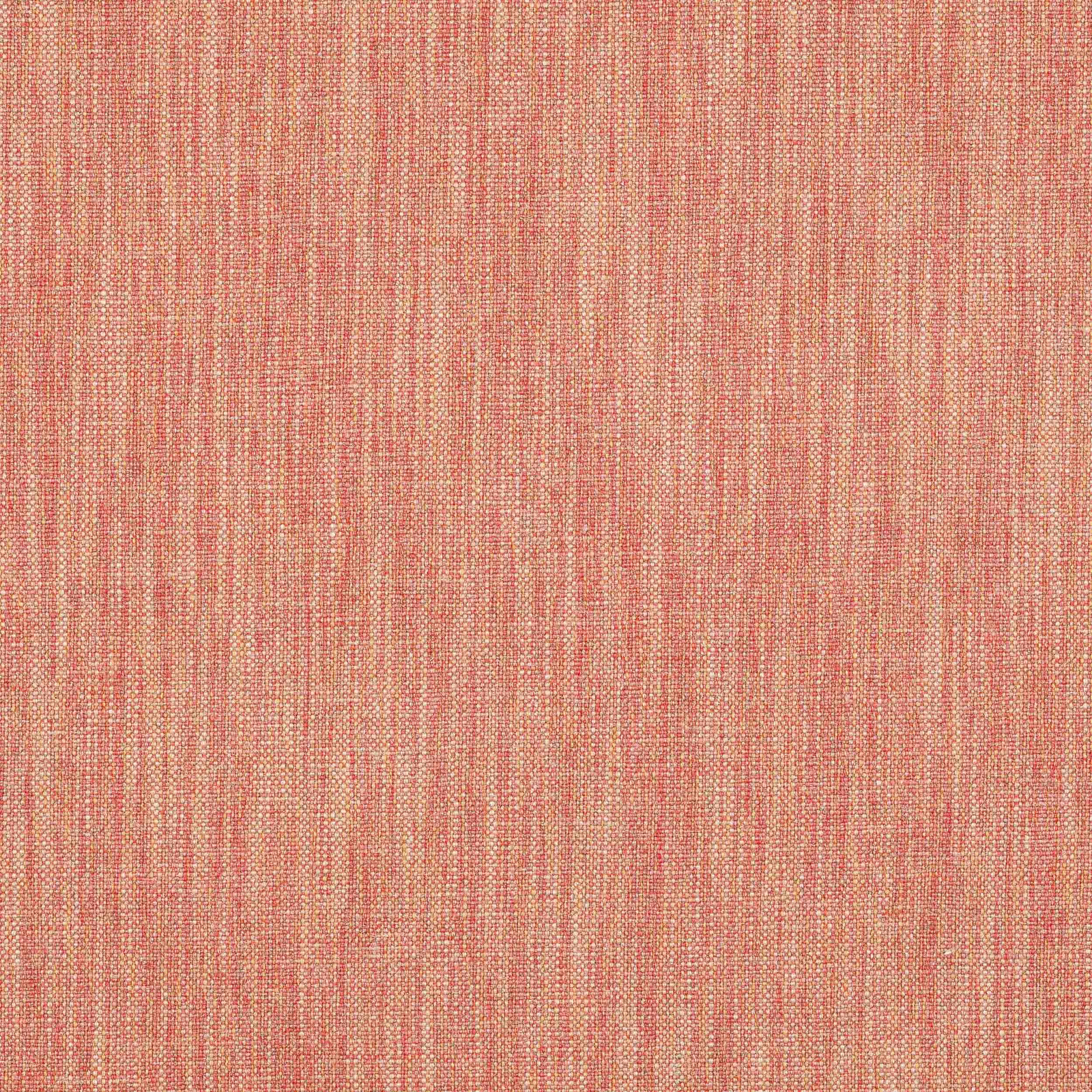 Soft copper coral plain-woven fabric with subtle vertical slubbing and a fine textured weave