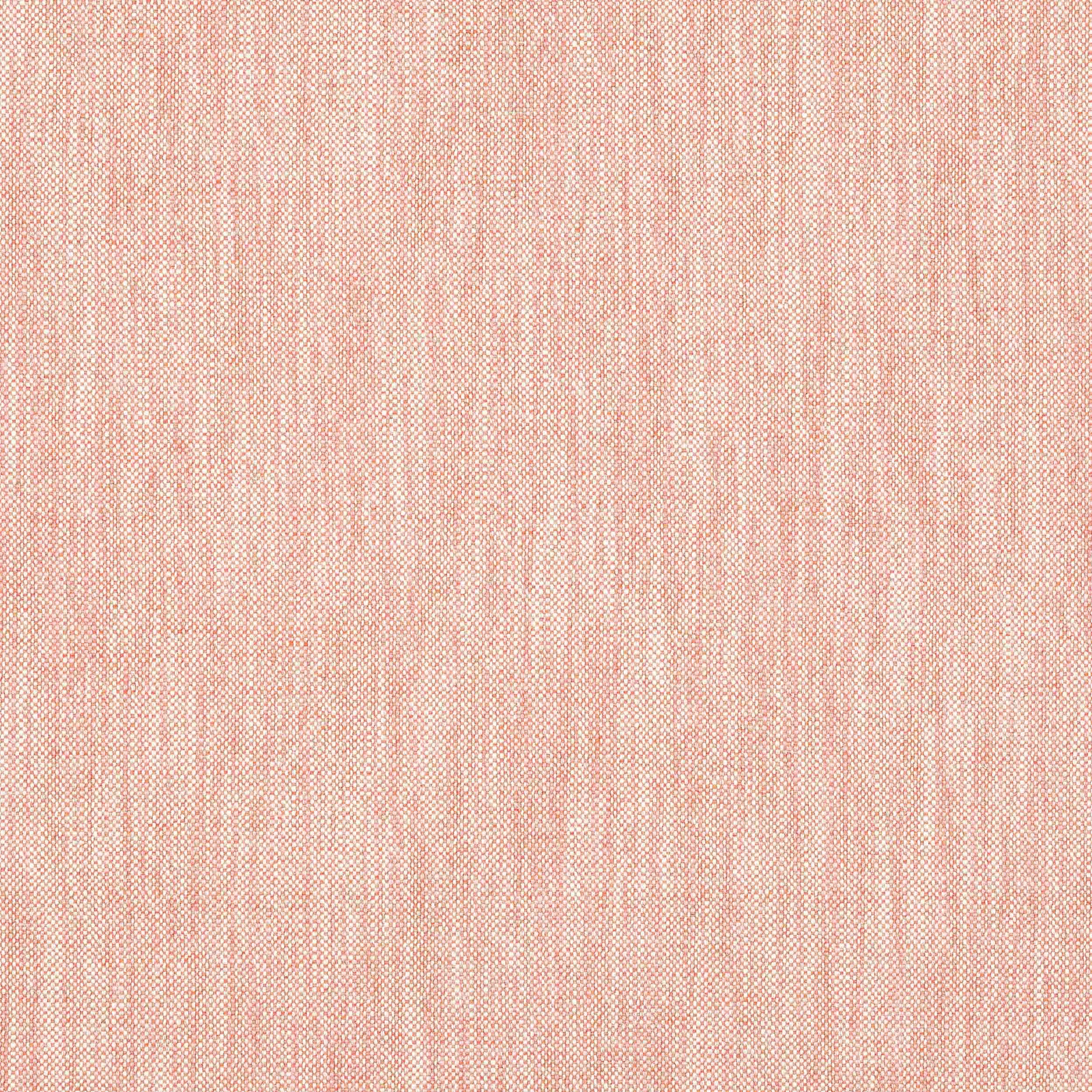 Soft coral pink woven fabric with subtle vertical striations