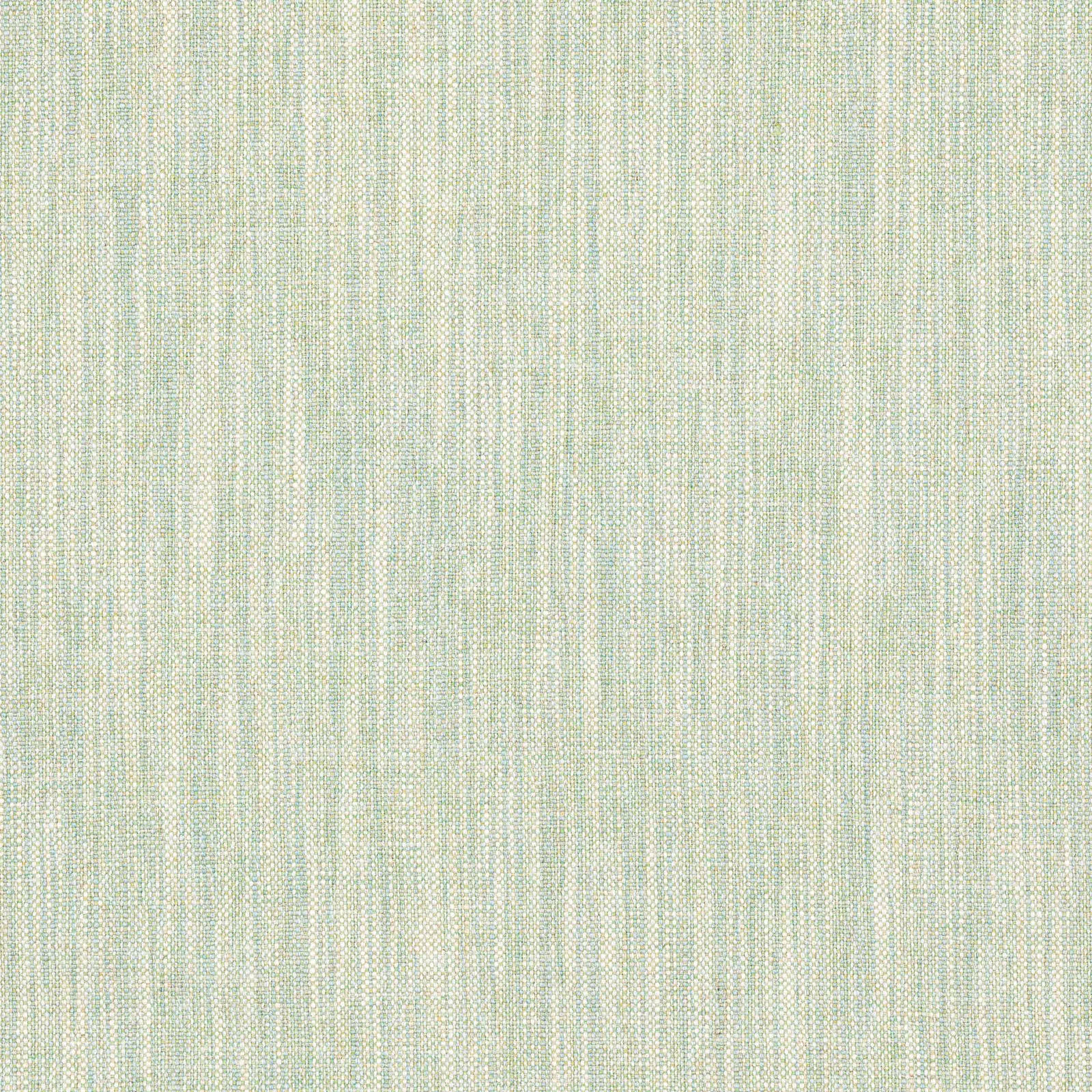 Pale leaf green woven stripe fabric with a soft linen texture