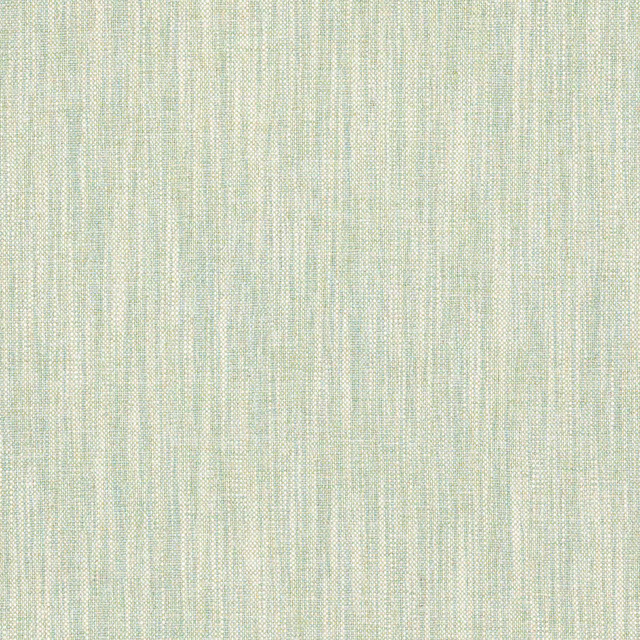 Pale leaf green woven stripe fabric with a soft linen texture