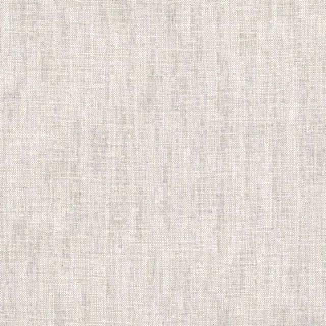 Close-up of a warm ivory plain weave fabric with fine linen texture