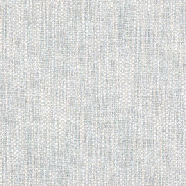 Pale misty blue woven fabric swatch with fine linen texture
