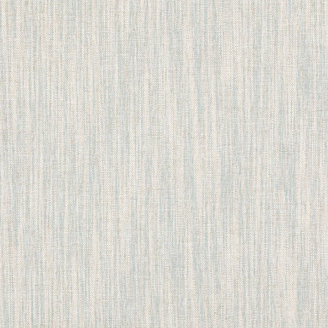 Pale aqua woven fabric with subtle vertical striations and linen texture