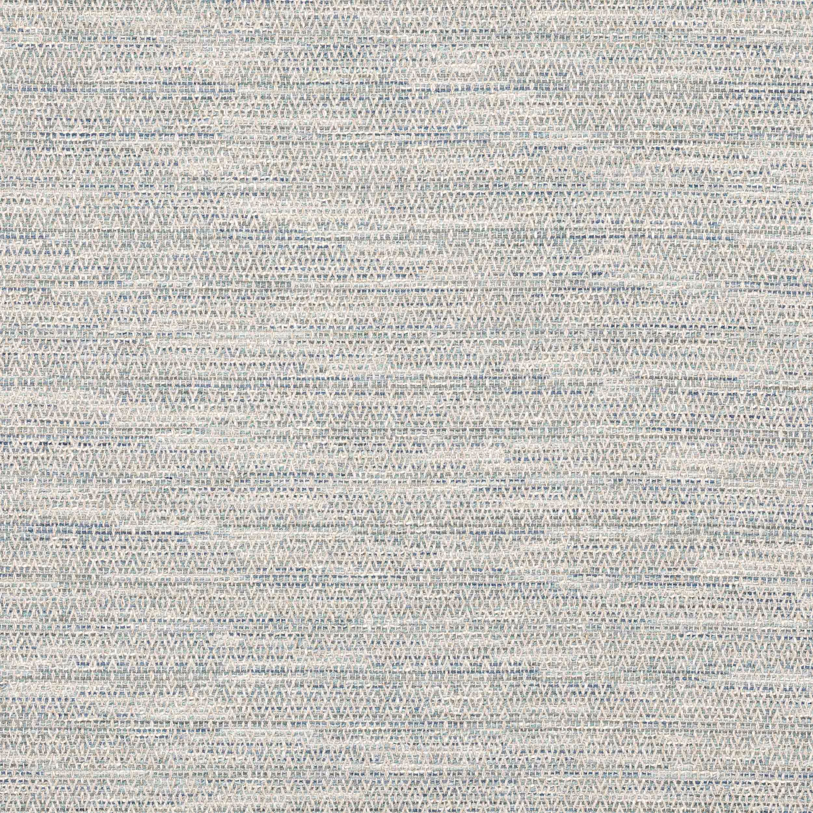 Pale misty blue woven fabric with fine horizontal banding and subtle zigzag texture