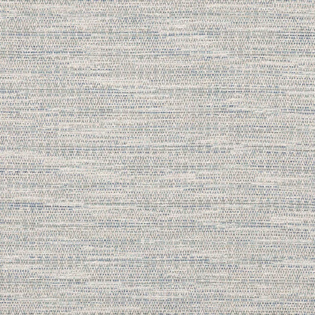 Pale misty blue woven fabric with fine horizontal banding and subtle zigzag texture