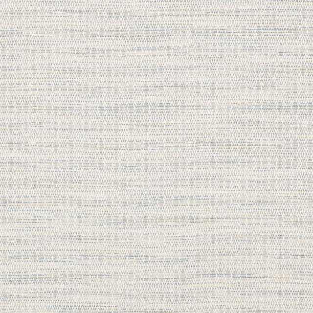 Pale misty blue woven fabric with fine zigzag geometric texture