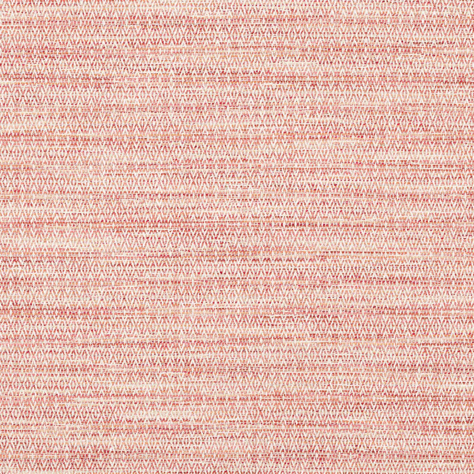Warm coral-red woven fabric with small striped crosshatch texture