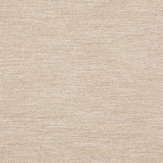 Close-up of warm sand-beige woven fabric with a soft nubby texture