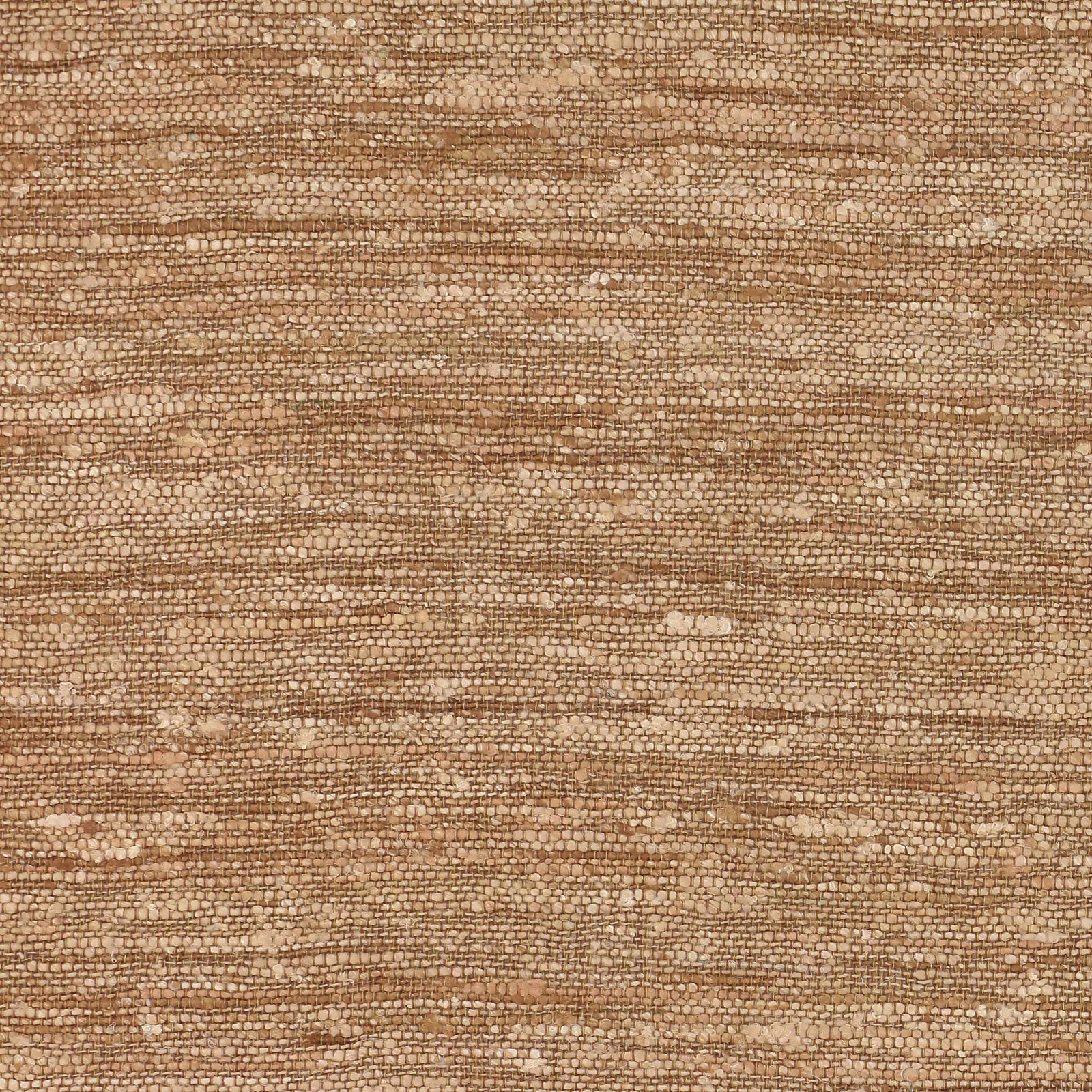 Close-up of warm straw-beige textured fabric with fine horizontal striations