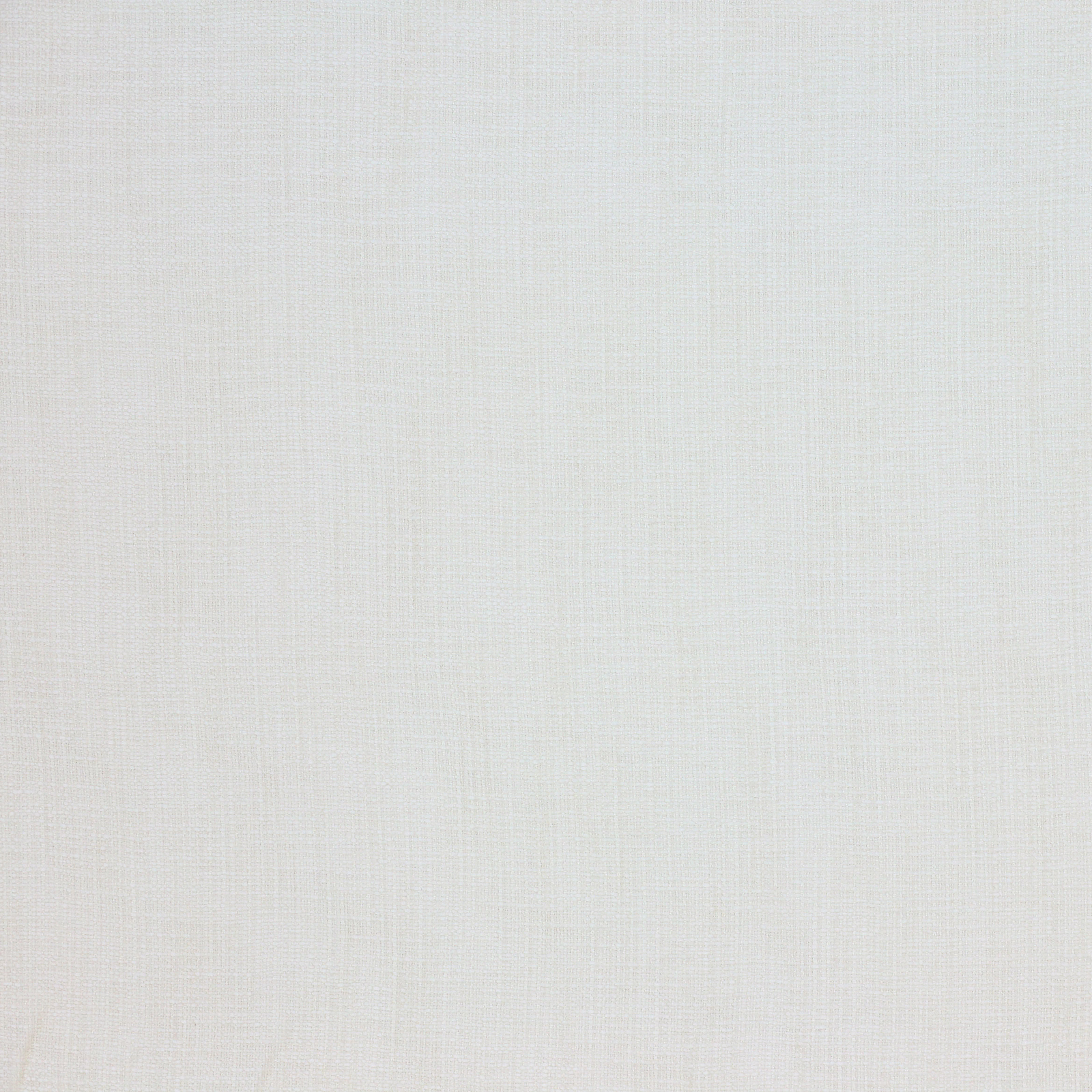Soft chalk-white plain fabric with fine linen-like weave texture