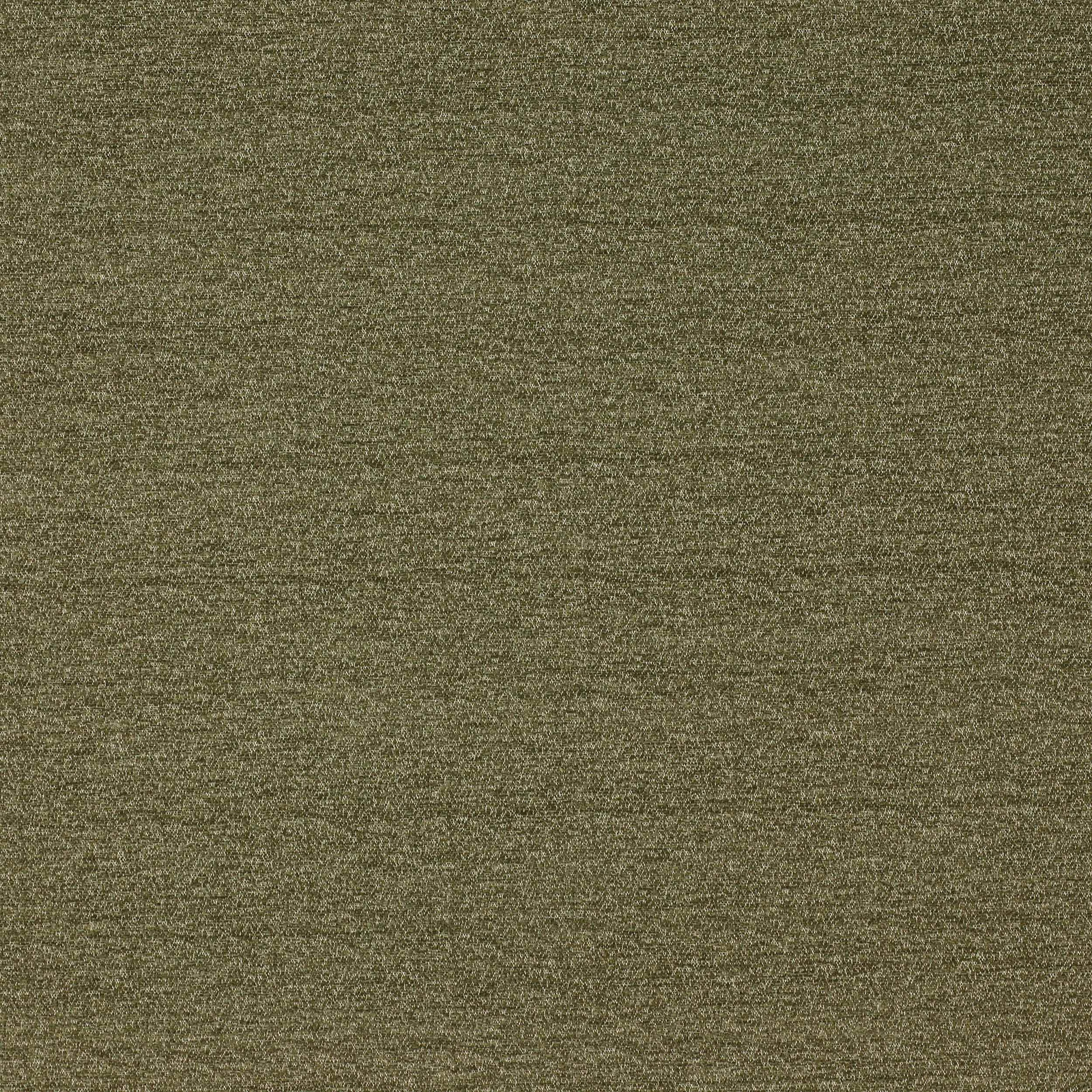 Olive-green textured fabric swatch with fine heathered weave and dry grain