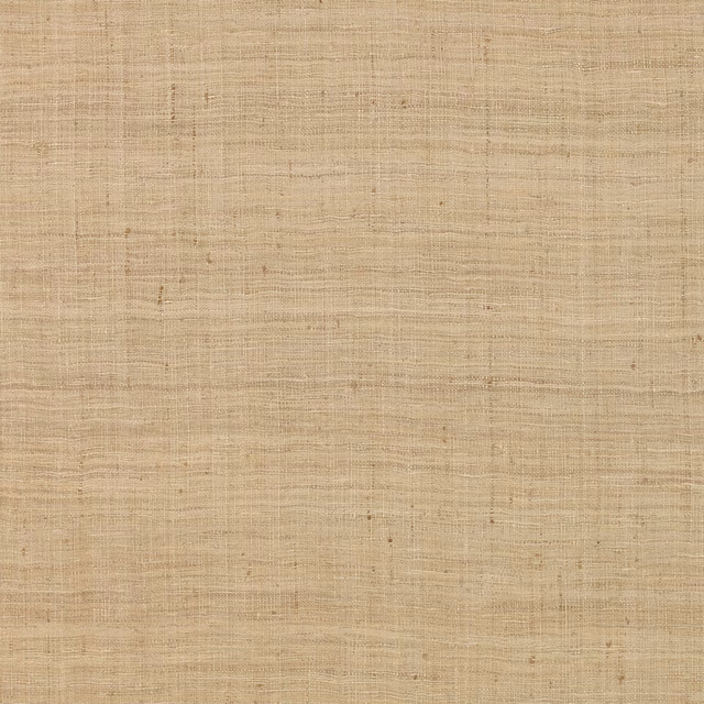 Warm fawn beige silk swatch with fine slubbed horizontal texture