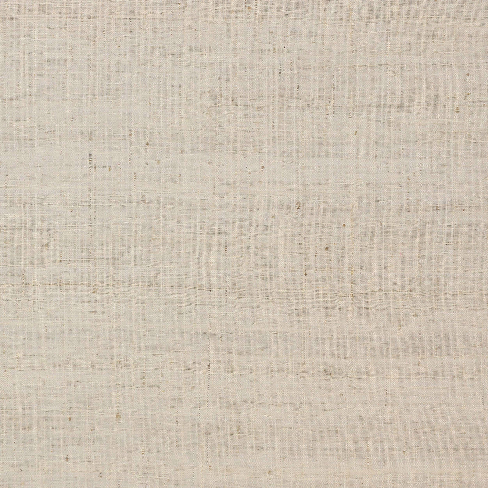 Close-up of pearl cream silk fabric with a fine slubbed weave and subtle speckling