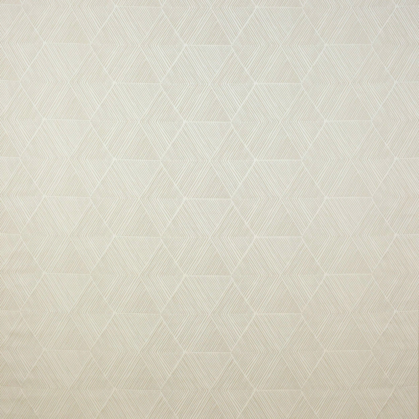 Pale sand cream geometric fabric with fine woven hexagon pattern